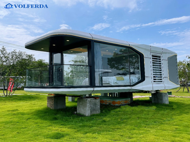 Mobile Capsule Homes installations in Spanish villa style