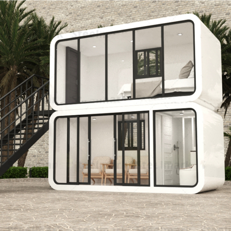 Volferda VL-DB04 | Luxury prefabricated small house hotel high-end hotel tempered glass room insulation insulation
