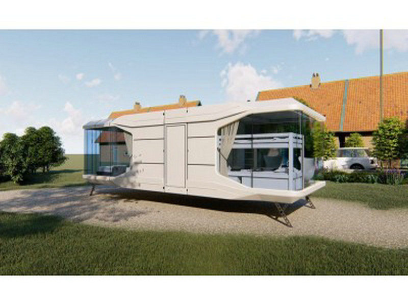 Smart capsule tiny house considerations with Alpine features from Tunisia