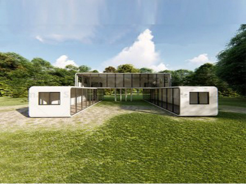 Eco-friendly capsule housing exteriors for suburban communities in Sri Lanka