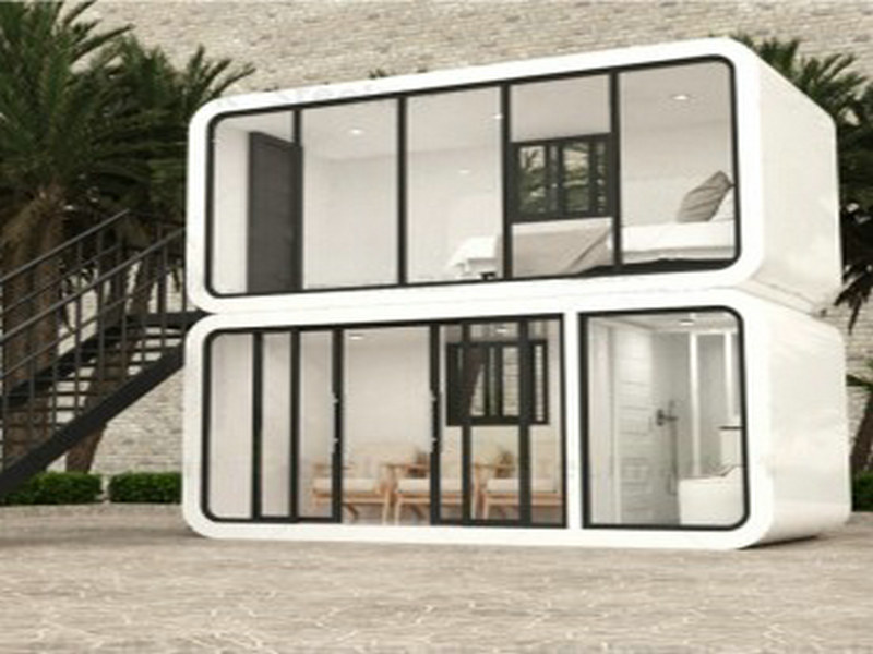 High-tech tiny house with 3 bedrooms styles with modular options