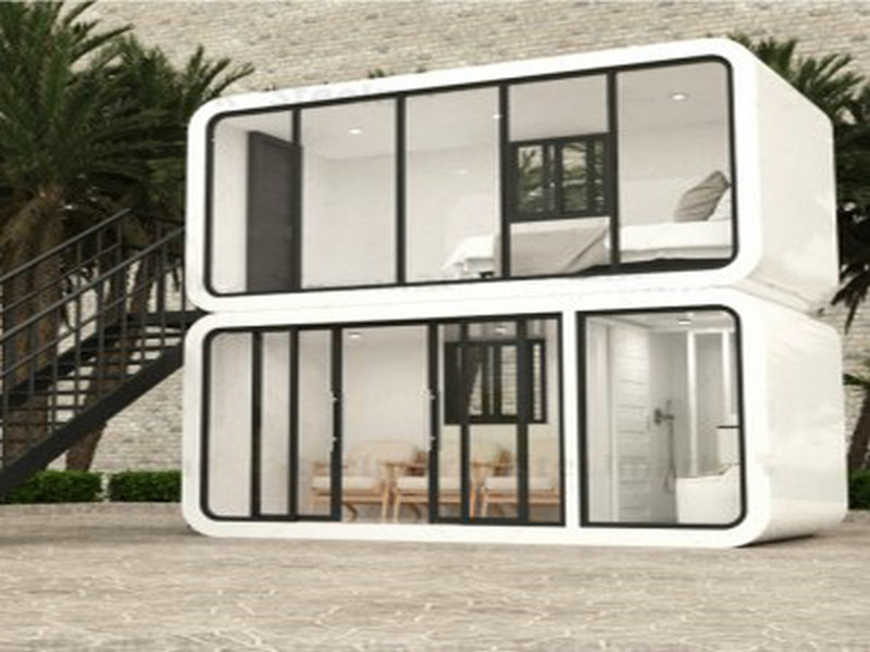 Compact Futuristic Pod Homes collections with biometric locks in Kuwait