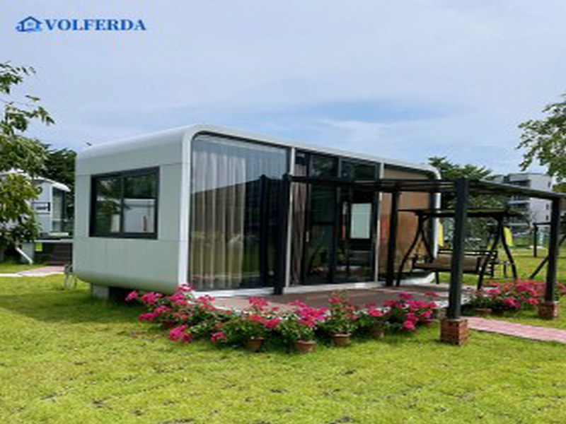 Unique modern prefab tiny houses with vertical gardens methods