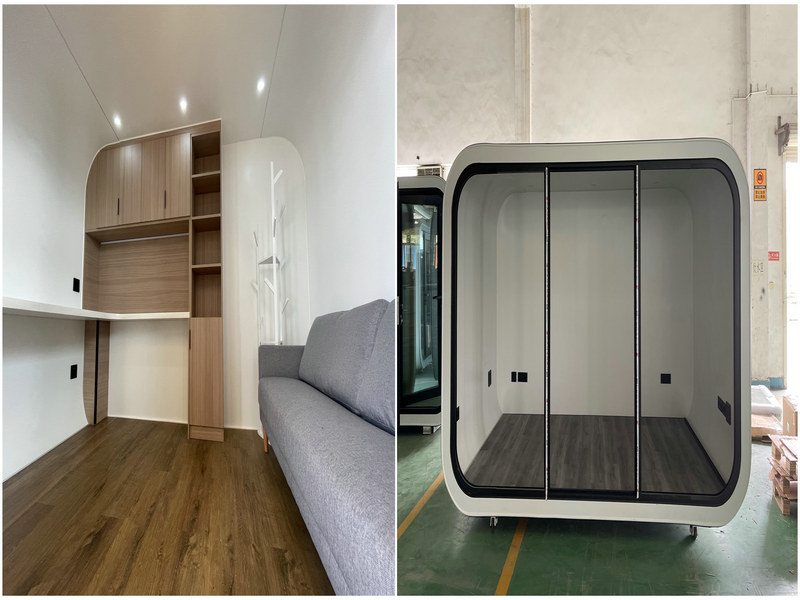 Multi-functional Futuristic Capsule Homes offers with electric vehicle charging